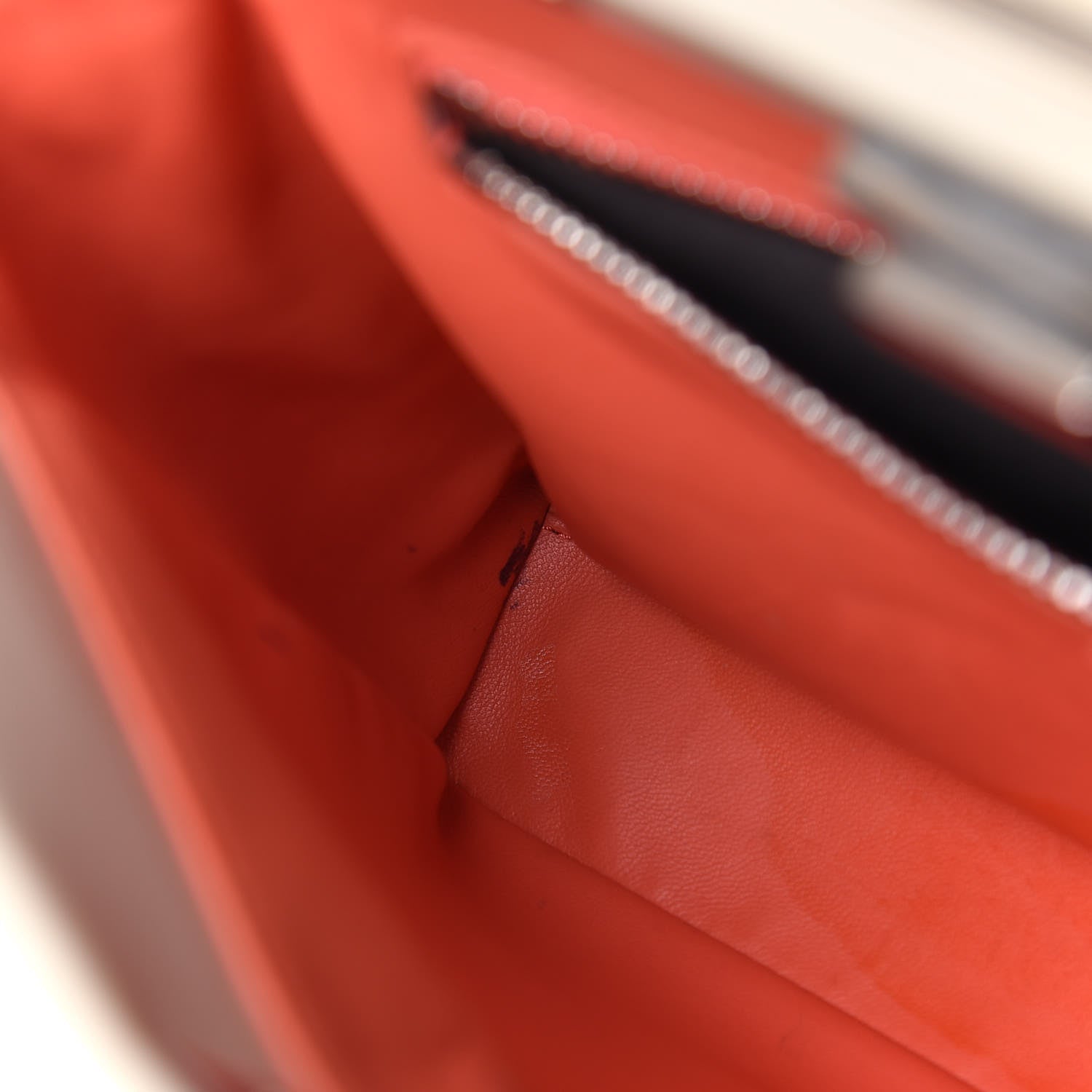 Fendi Vitello Morgan Shiny Nappa Medium Peekaboo Iconic Satchel Latte Azalea 11 of 29