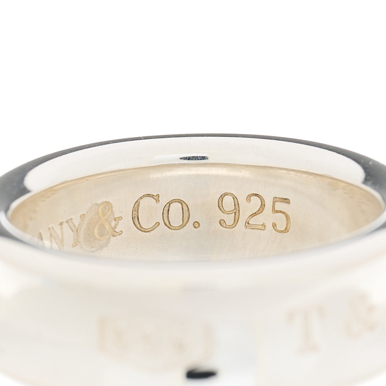 Tiffany Sterling Silver 1837 Band Ring 51 5.75 6 of 8