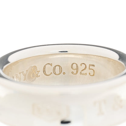 Tiffany Sterling Silver 1837 Band Ring 51 5.75 6 of 8