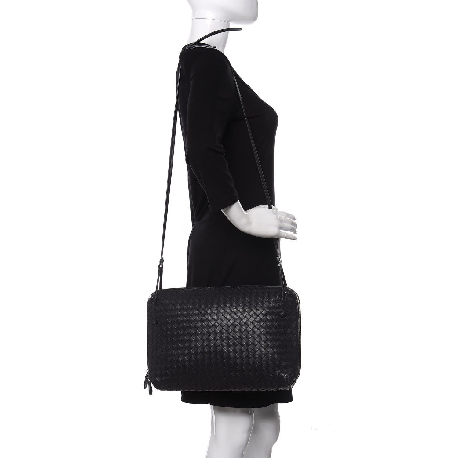 Bottega Veneta Nappa Intrecciato Nodini Crossbody Messenger Tourmaline 2 of 10