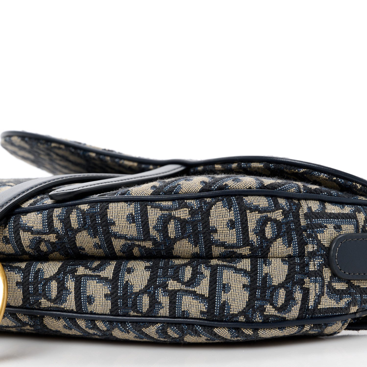 Christian Dior Oblique Saddle Bag Blue 10 of 11