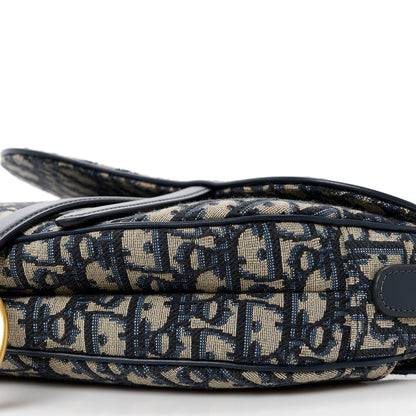 Christian Dior Oblique Saddle Bag Blue 10 of 11