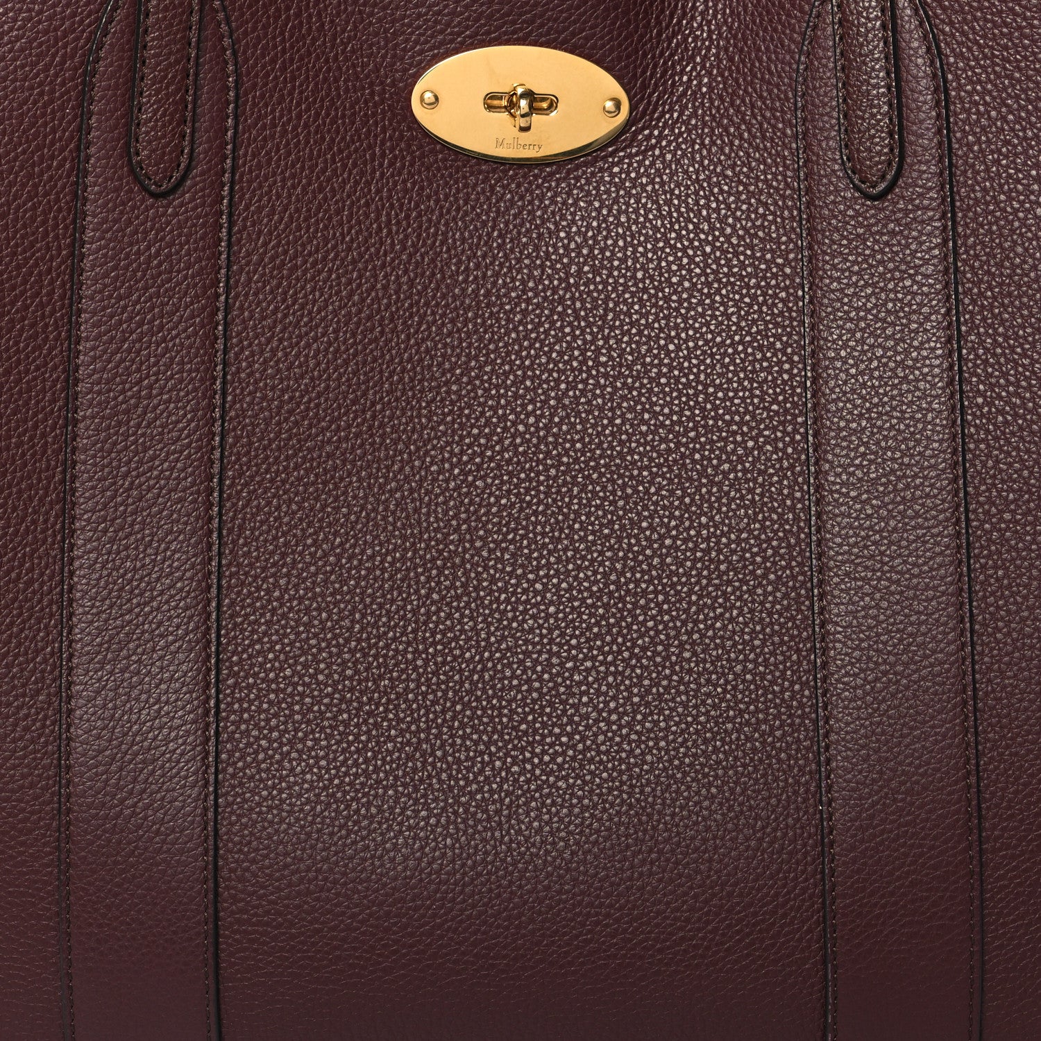Mulberry Small Classic Grain Bayswater Tote Burgundy Oxford Blue 7 of 11