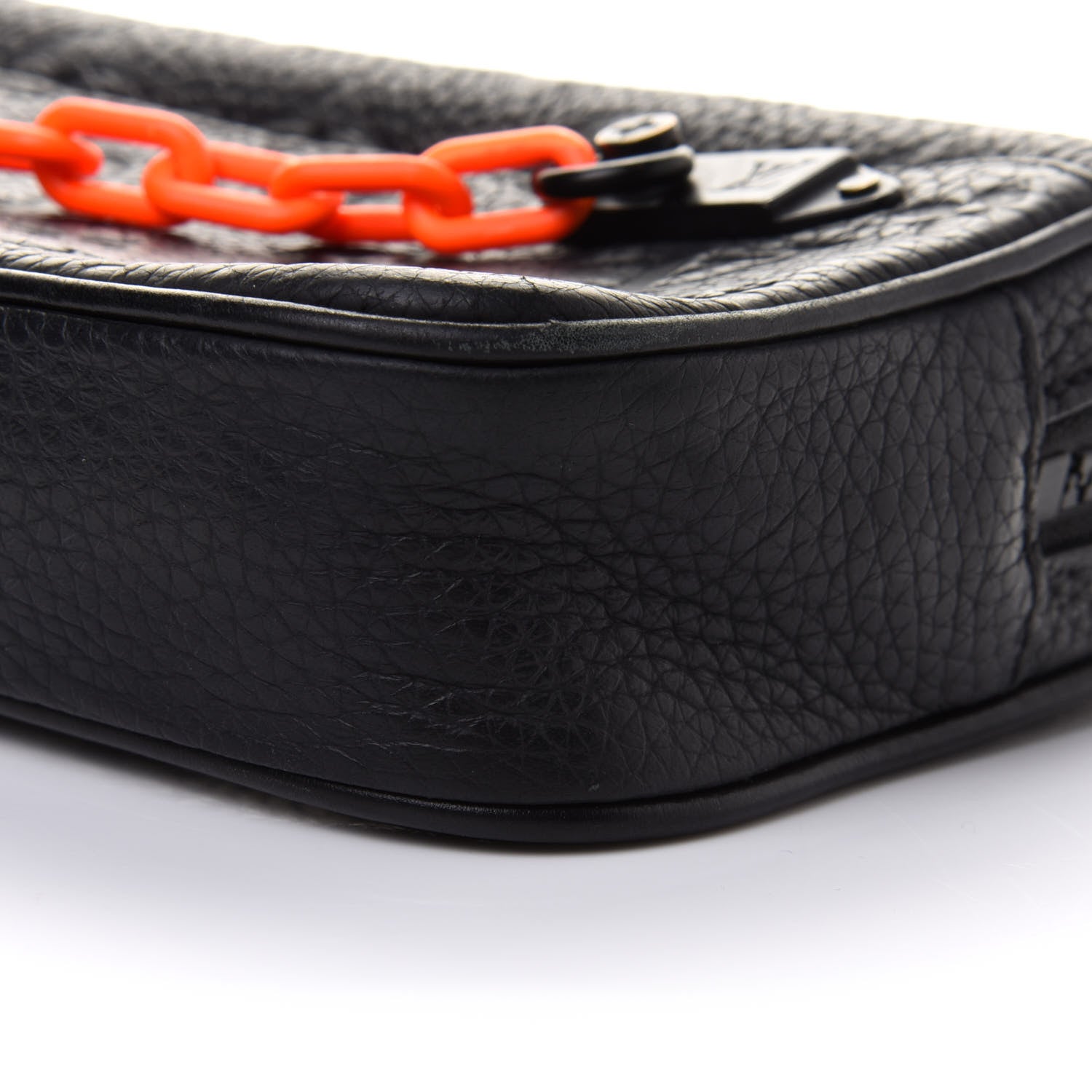 Louis Vuitton Taurillon Monogram Uniformes Solar Ray Soft Pochette Volga Belt Bag Black 10 of 14