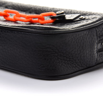 Louis Vuitton Taurillon Monogram Uniformes Solar Ray Soft Pochette Volga Belt Bag Black 10 of 14