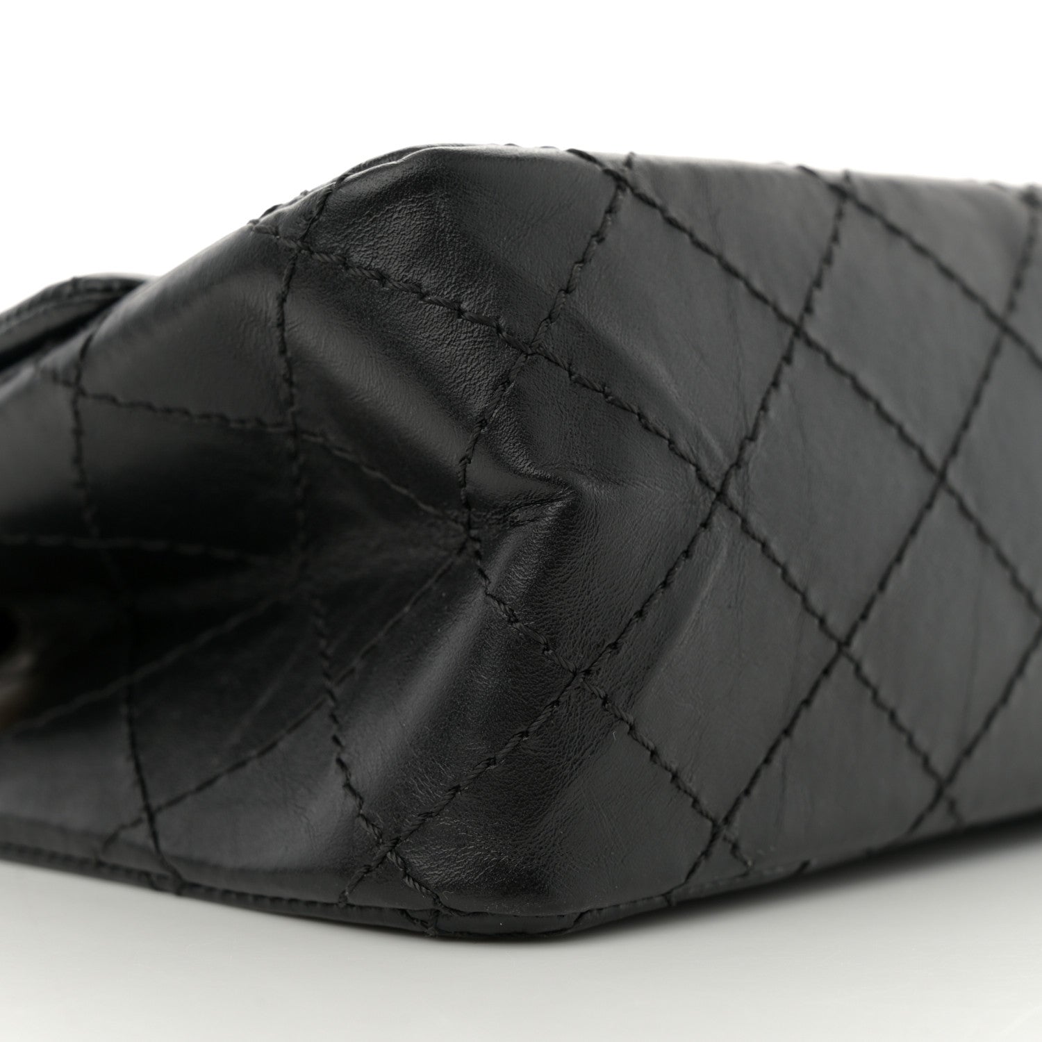 Chanel Aged Calfskin Quilted 2.55 Reissue Mini Flap Black 9 of 11