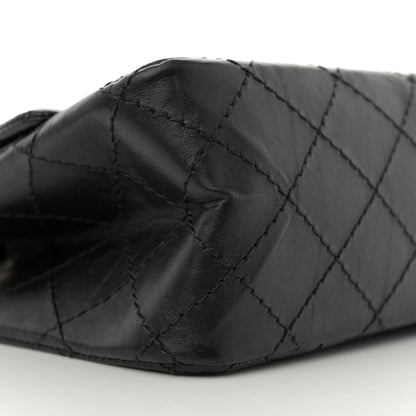 Chanel Aged Calfskin Quilted 2.55 Reissue Mini Flap Black 9 of 11