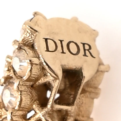 Christian Dior Crystal Clair D Lune Earrings Gold 4 of 5