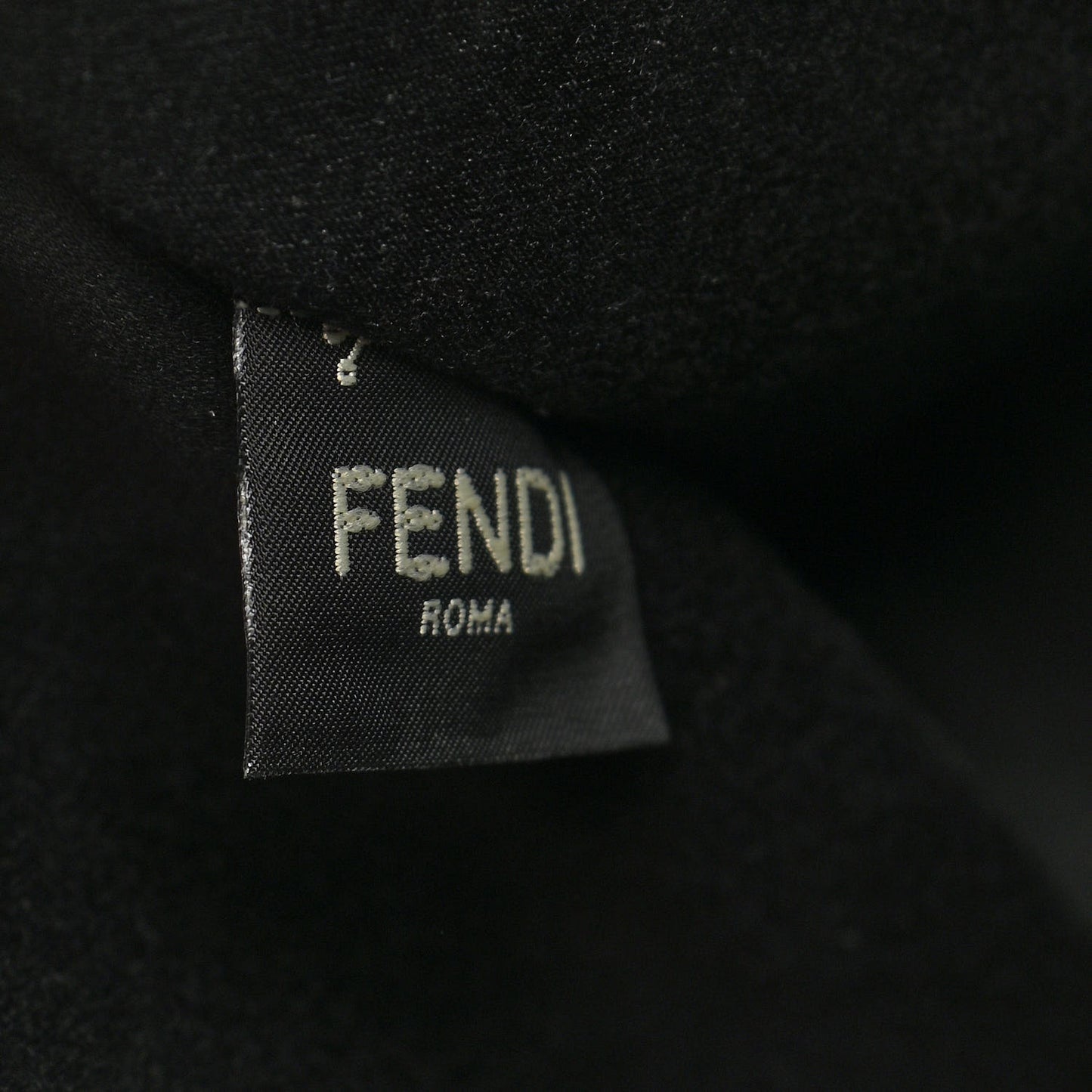 Glazed Fabric Vitello Century FF 1974 Stamp Patch Mini Peekaboo Defender Cover Mogano Panna Black