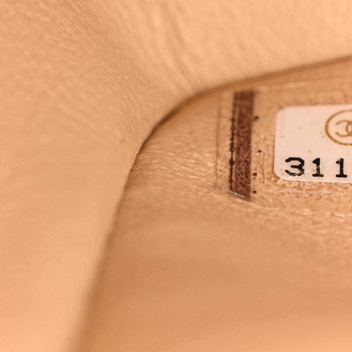 Caviar Quilted Medium Double Flap Beige