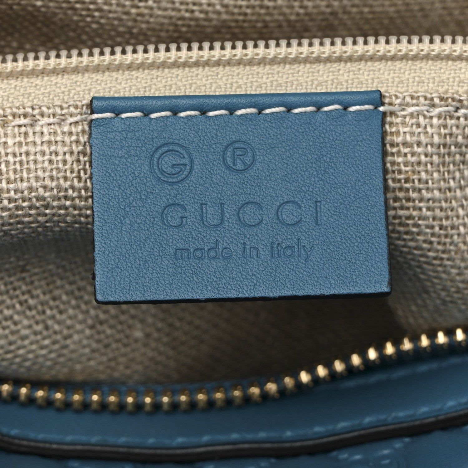 Gucci Soft Microguccissima Dome Satchel Deep Cobalt 6 of 10