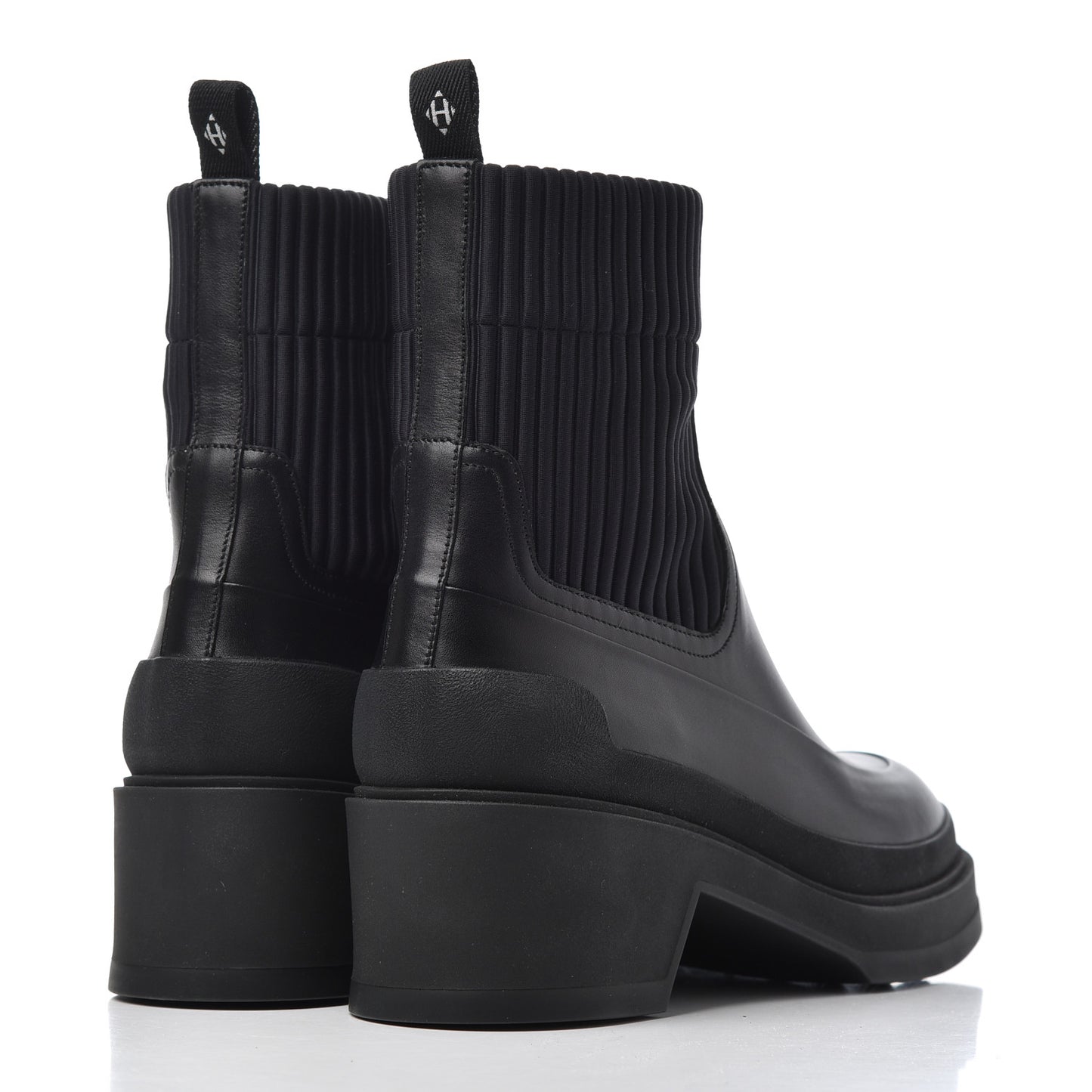 Calfskin Ankle Boots 36 Black