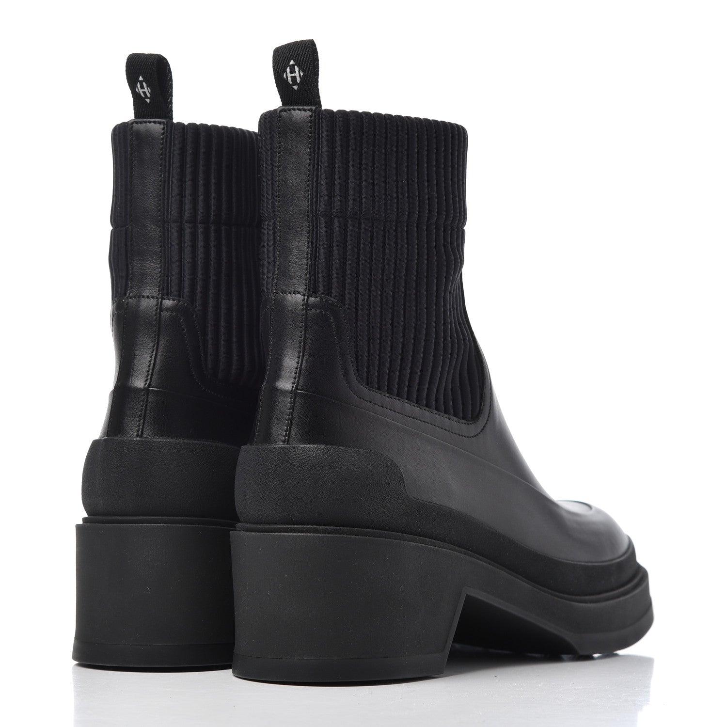 Hermes Calfskin Ankle Boots 36 Black 4 of 8