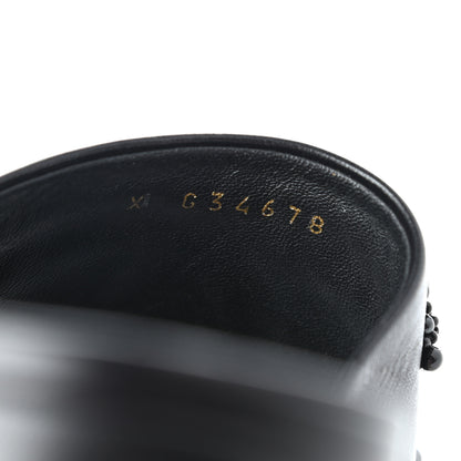 Chanel Lambskin Beaded CC Mules 39 Black 8 of 9