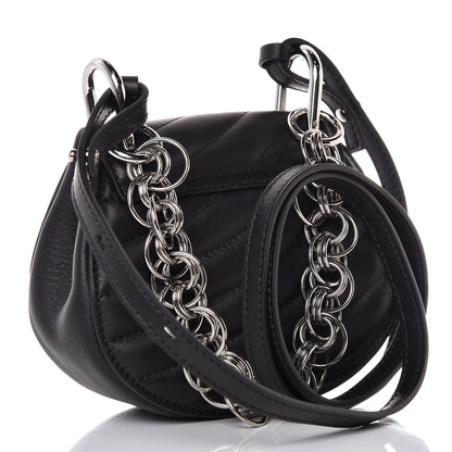 Chloe Calfskin Quilted Nano Drew Bijou Shoulder Bag Black 3 of 7