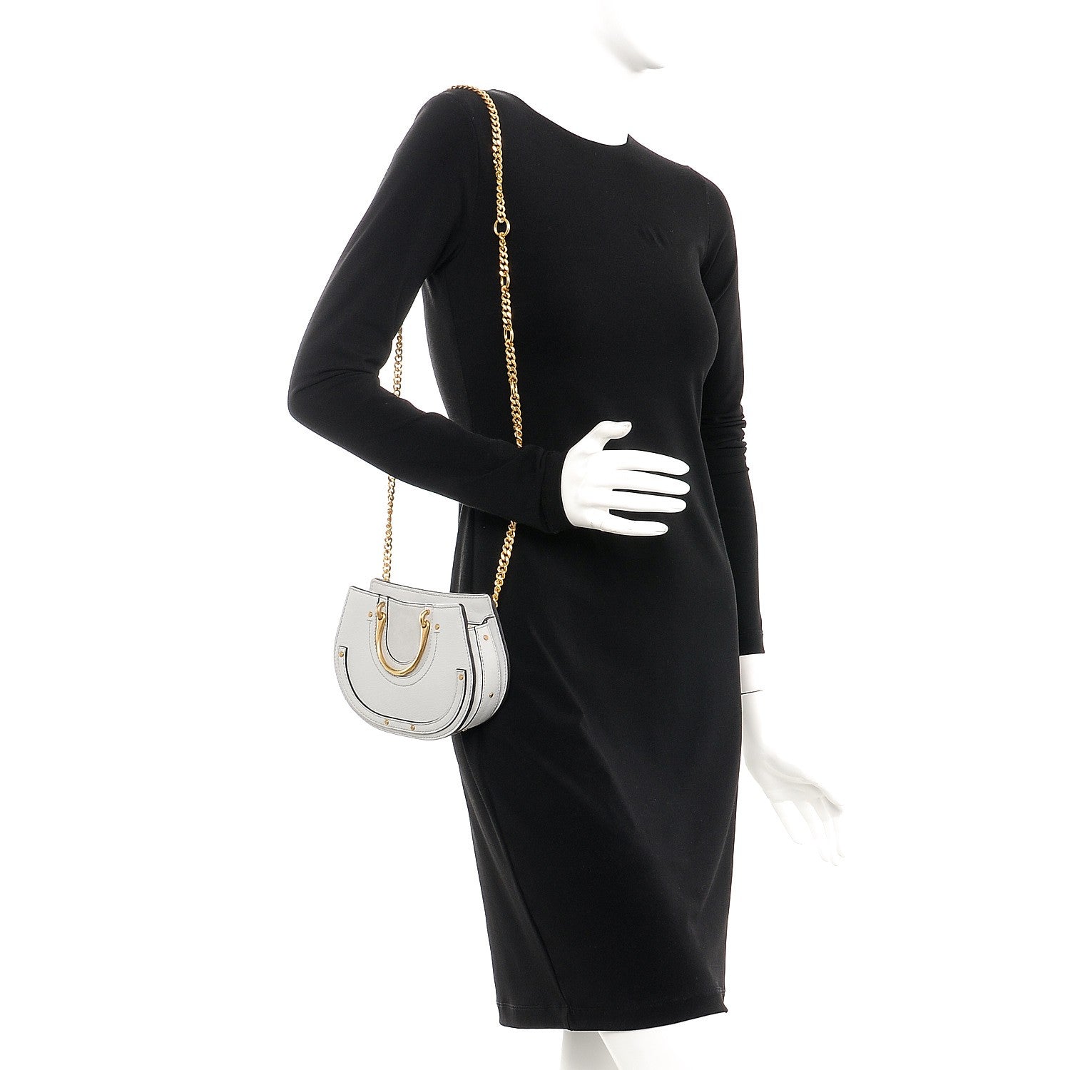Chloe Calfskin Suede Mini Pixie Signature Belt Bag Airy Grey 2 of 10