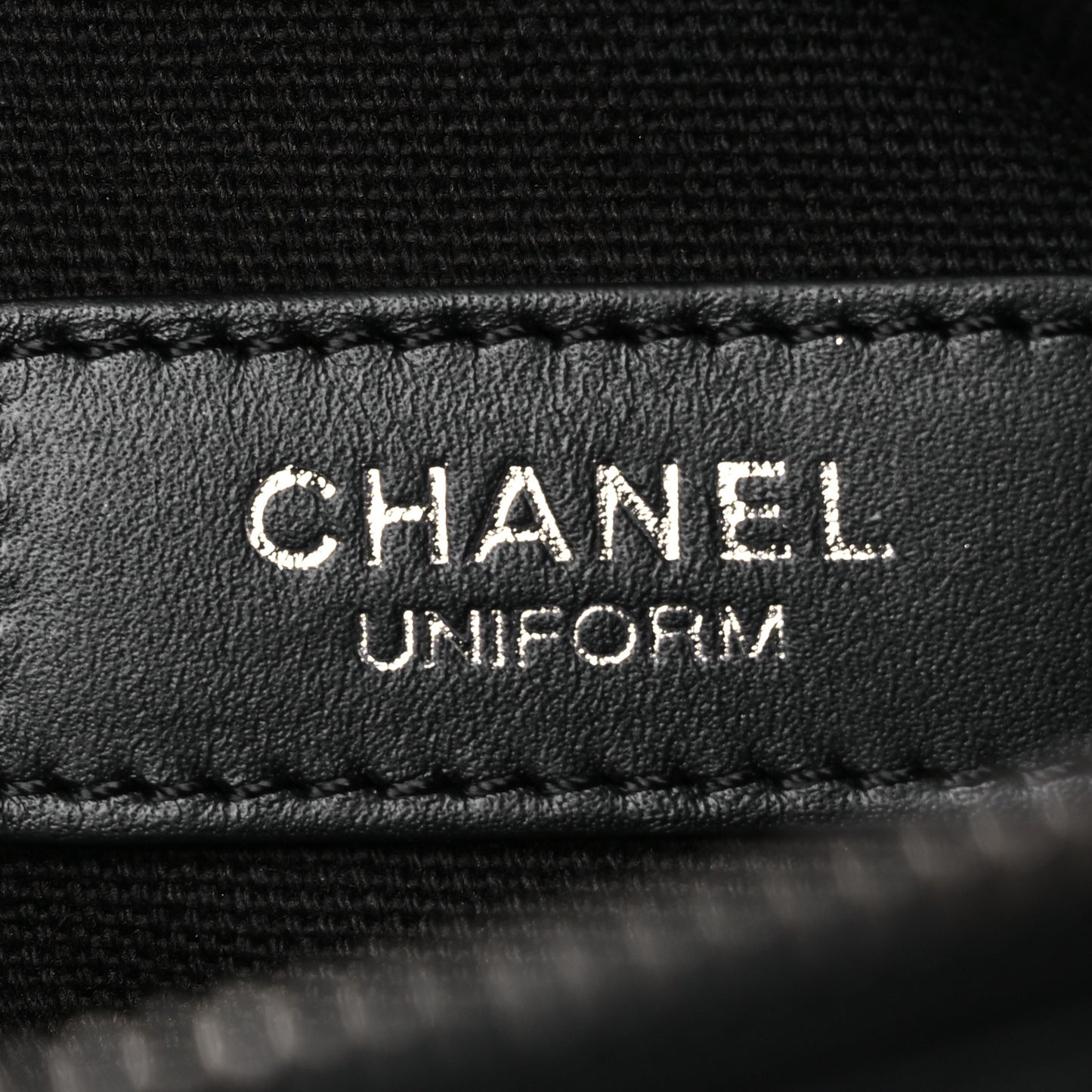 Calfskin Quilted Uniform Waist Belt Bag Black