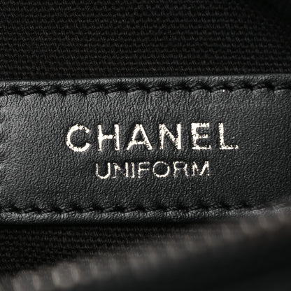 Chanel Calfskin Quilted Uniform Waist Belt Bag Black 6 of 12