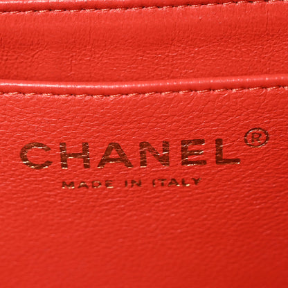 Chanel Lambskin Quilted Maxi Single Flap Red 6 of 10