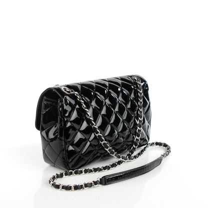 Chanel Patent Quilted Large Coco Shine Flap Black 3 of 8