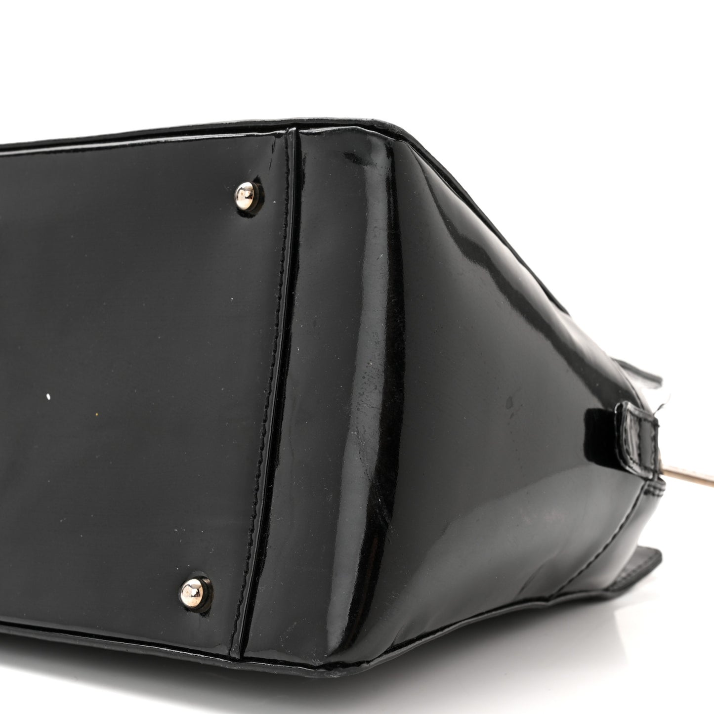 Patent Chocolate Bar Timeless CC Tote Black