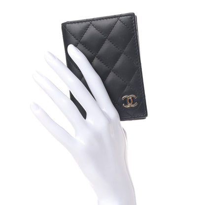 Chanel Lambskin Quilted Card Holder Wallet Black 2 of 5