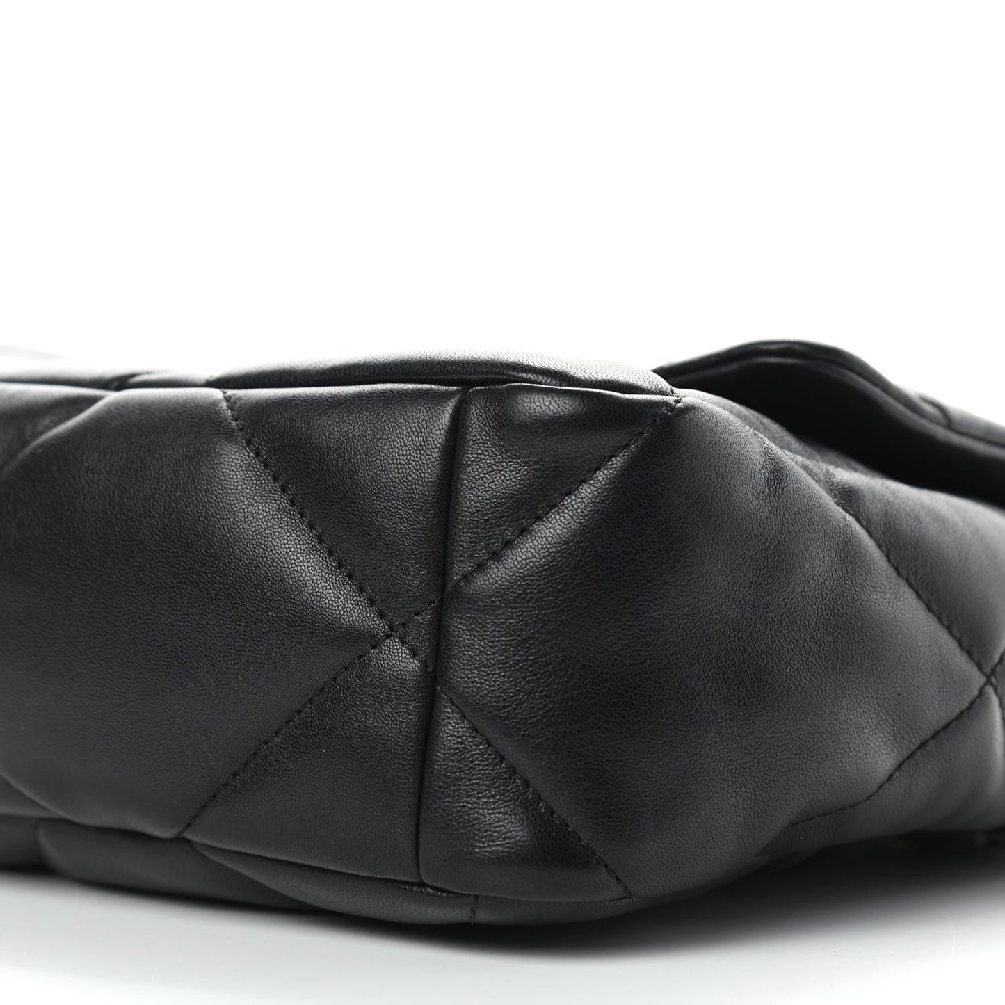 Lambskin Quilted Large Chanel 19 Flap Black