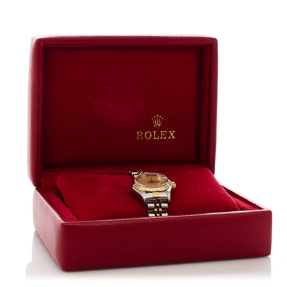 Rolex Stainless Steel 18K Yellow Gold Diamond 26mm Oyster Perpetual Datejust Watch Champagne Jubilee 69173 5 of 5