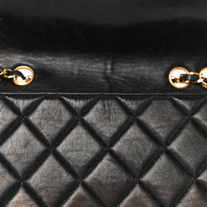 Chanel Lambskin Quilted Medium Single Flap Black 22 of 37