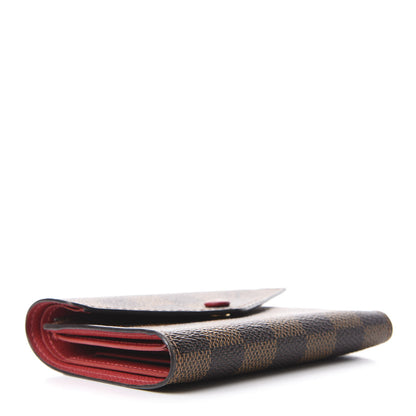 Louis Vuitton Damier Ebene Victorine Wallet Red 4 of 9