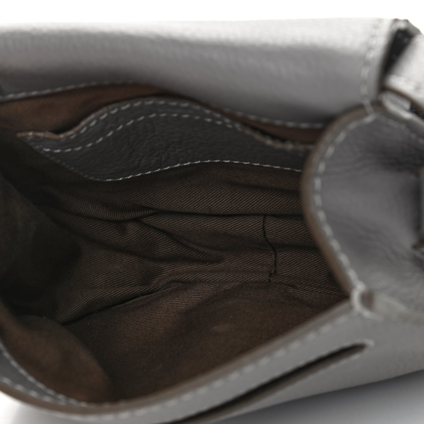 Calfskin Mini Marcie Round Crossbody Bag Cashmere Grey