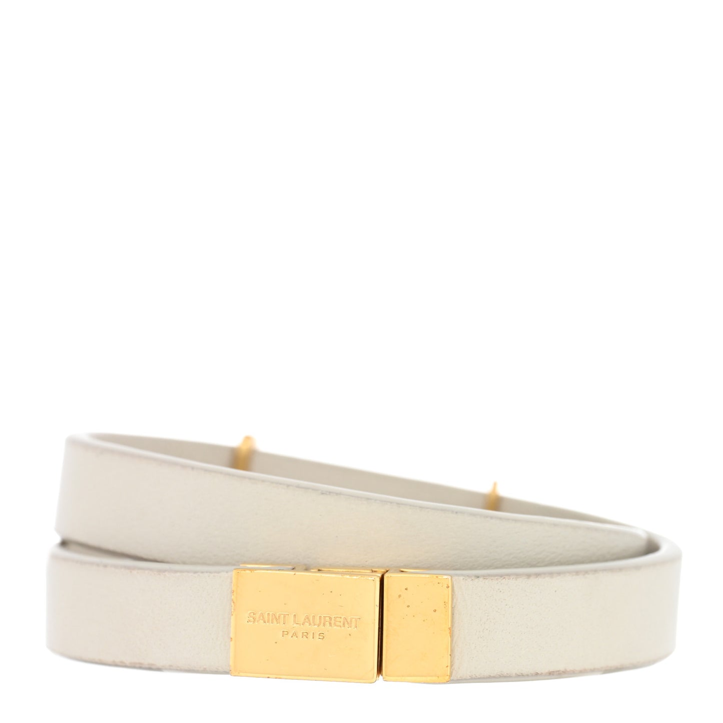 Calfskin Opyum Double Wrap Bracelet Dark Beige