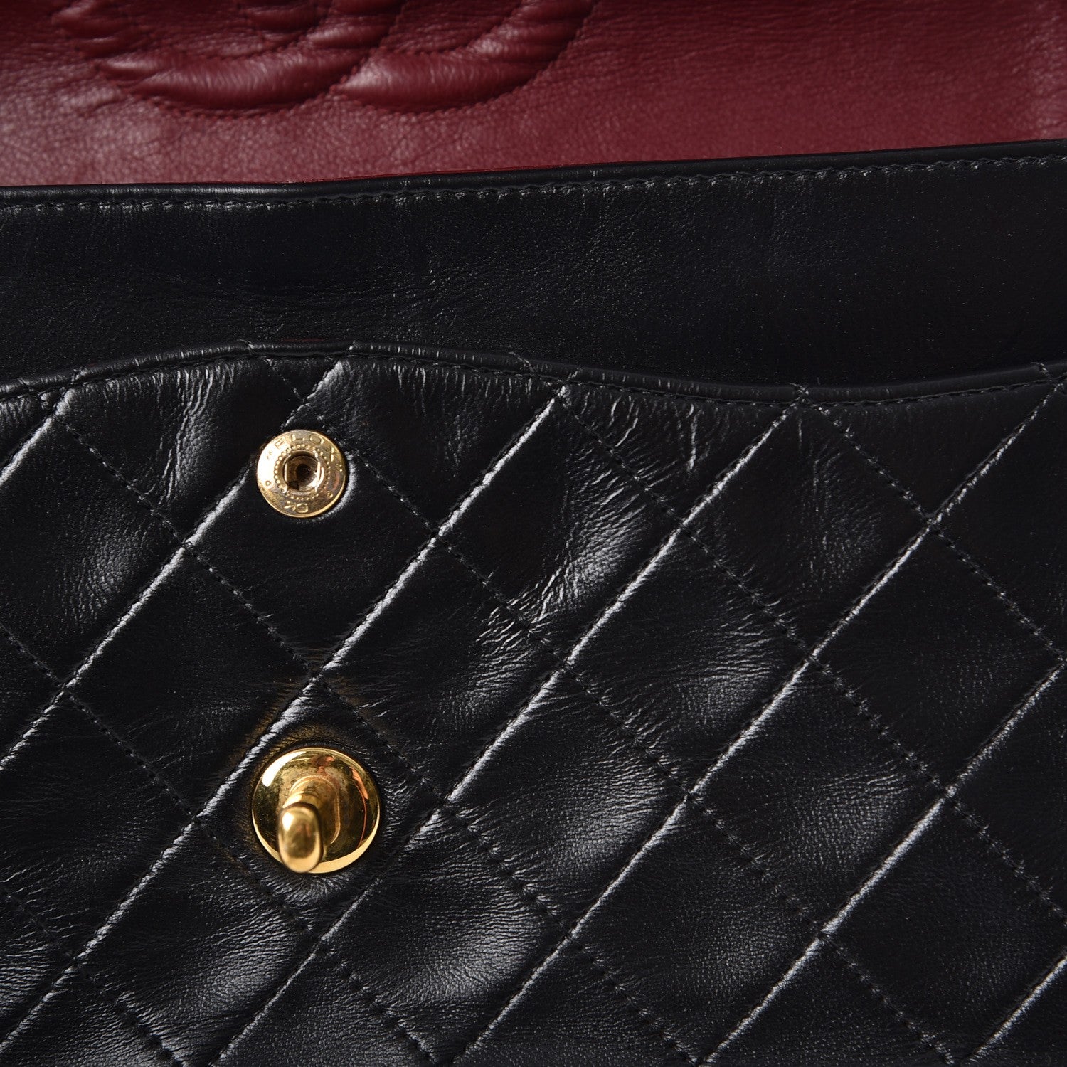 Chanel Lambskin Quilted Medium Double Flap Black 10 of 11