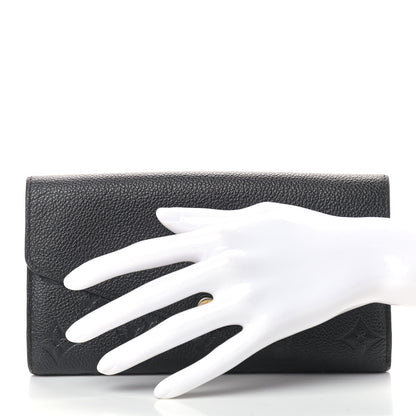 Louis Vuitton Empreinte Sarah Wallet NM Black 2 of 8
