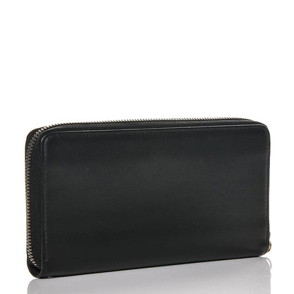 Balenciaga Calfskin Papier Continental Zip Around Wallet Black 3 of 6