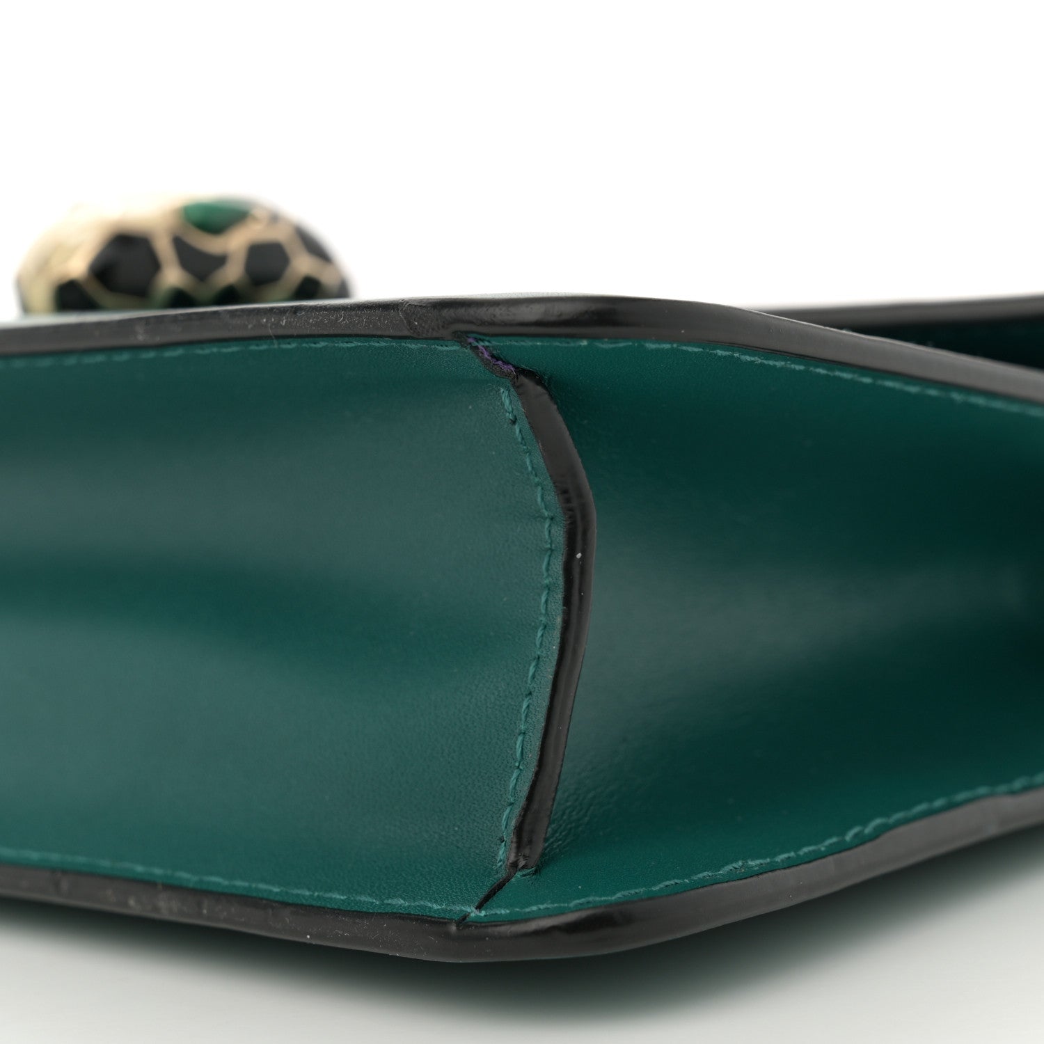 Bulgari Calfskin Serpenti Forever Crossbody Bag Emerald Green 10 of 11