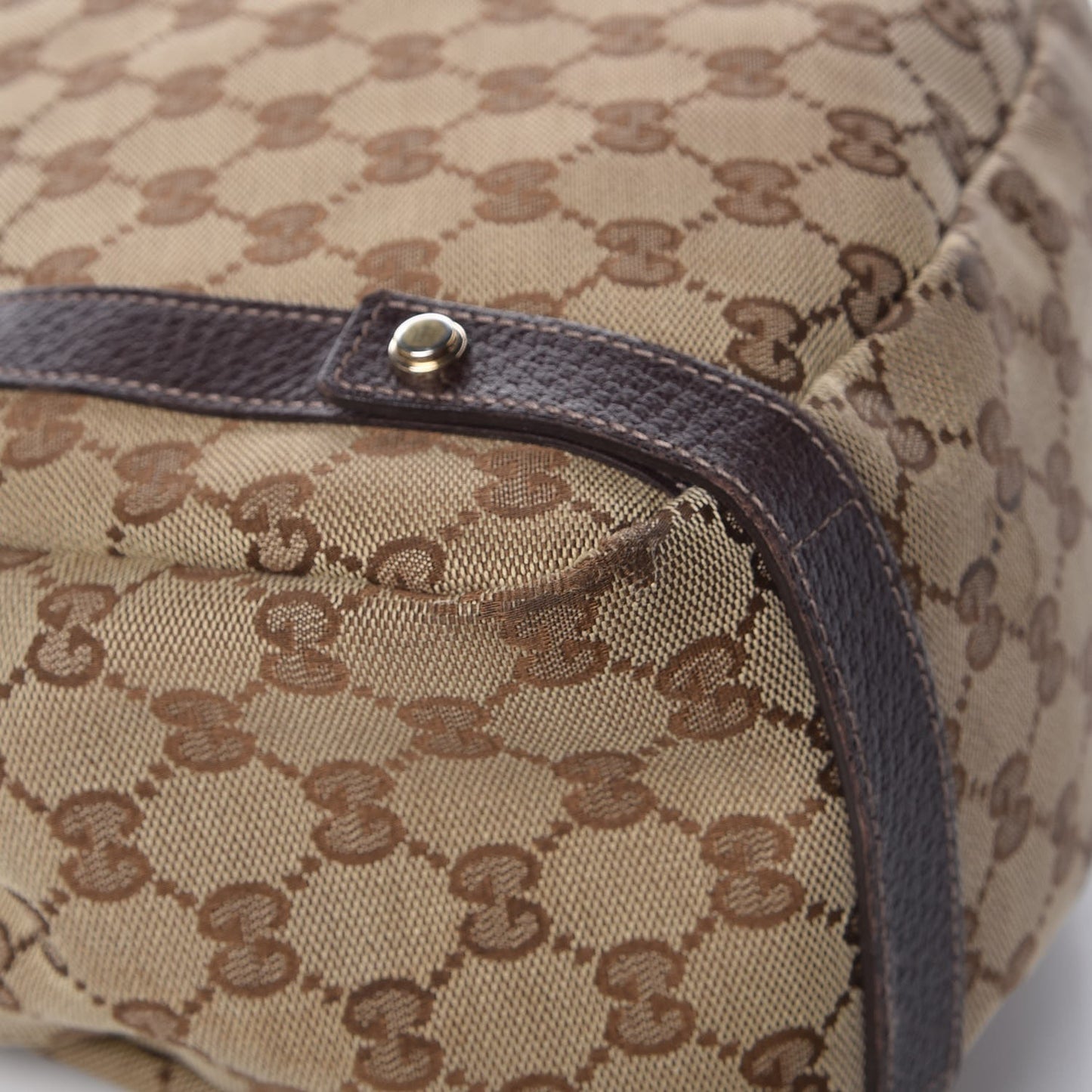 Monogram Medium Abbey Shoulder Bag Dark Brown