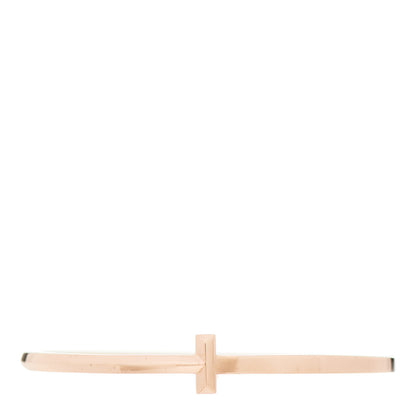Tiffany 18K Rose Gold Narrow T T1 Hinged Bangle Bracelet 1 of 4