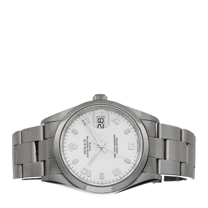 Rolex Stainless Steel 34mm Oyster Perpetual Date Watch White 15200 2 of 5