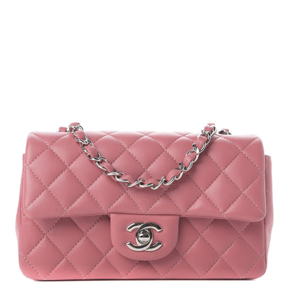 Chanel Caviar Quilted Mini Rectangular Flap Dark Pink 1 of 9