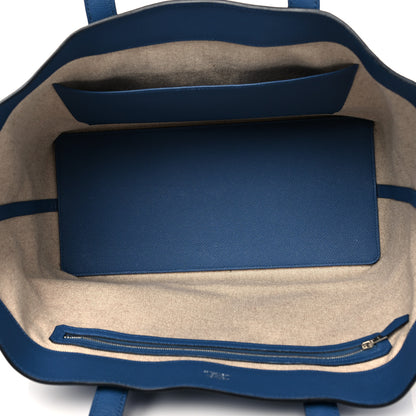 Hermes Evercolor Epsom Maxibox Cabas 30 Blue Agate 5 of 11