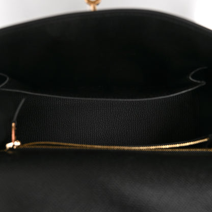 Hermes Epsom Kelly Sellier 25 Black 5 of 10