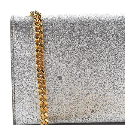 Saint Laurent Metallic Calfskin Small Classic Monogram Kate Satchel Pale Gold 16 of 18