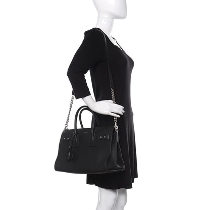 Saint Laurent Grained Calfskin Small Supple Sac De Jour Duffle Black 2 of 11
