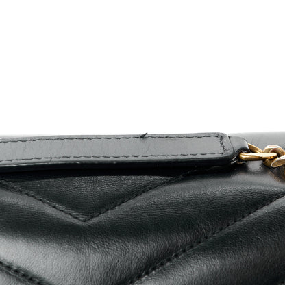 Saint Laurent Calfskin Y Quilted Monogram Medium Loulou Chain Satchel Black 13 of 13