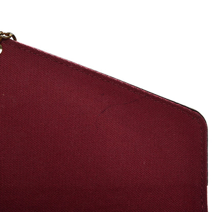 Louis Vuitton Monogram Pochette Felicie Chain Wallet Fuchsia 12 of 13