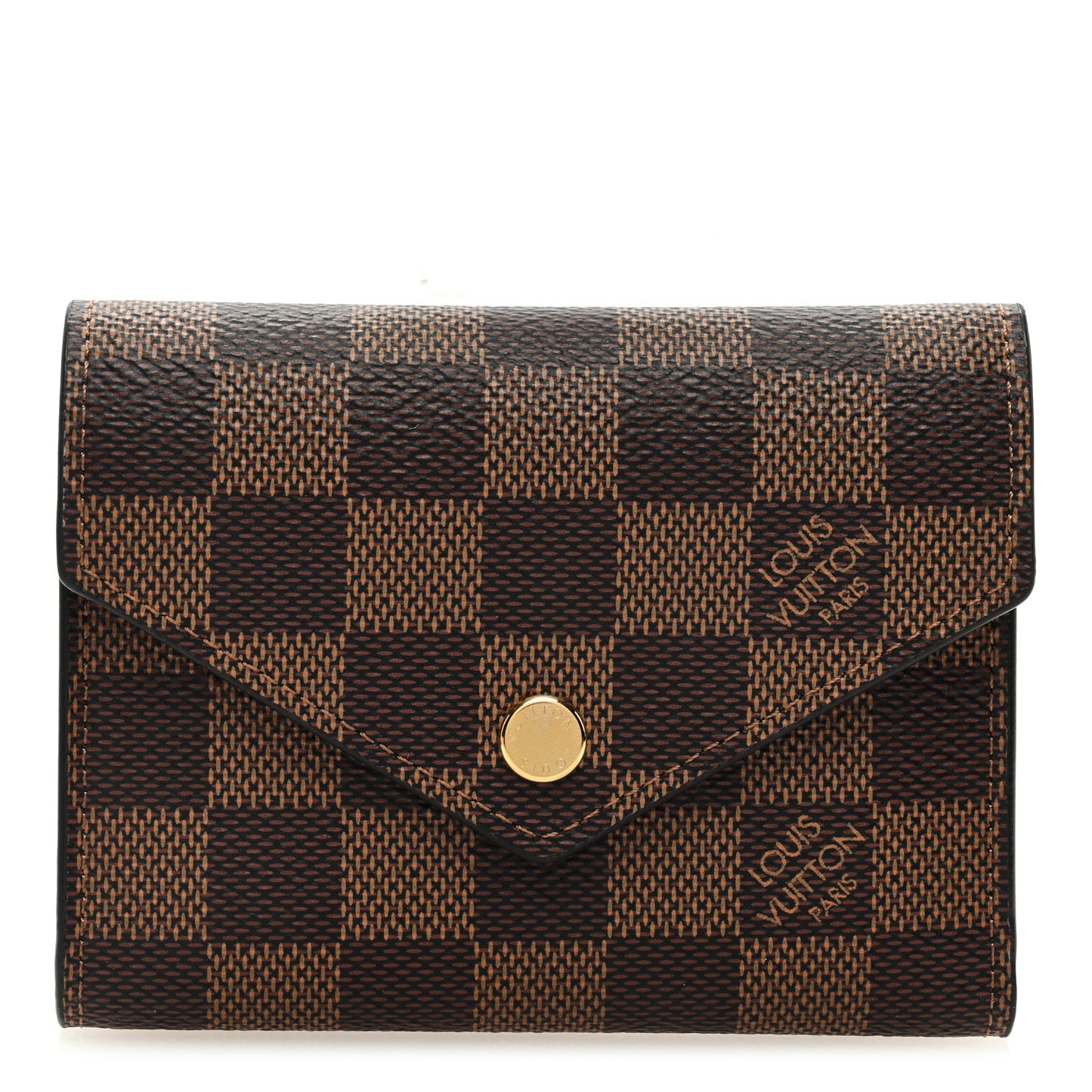 Damier Ebene Victorine Wallet Rose Ballerine