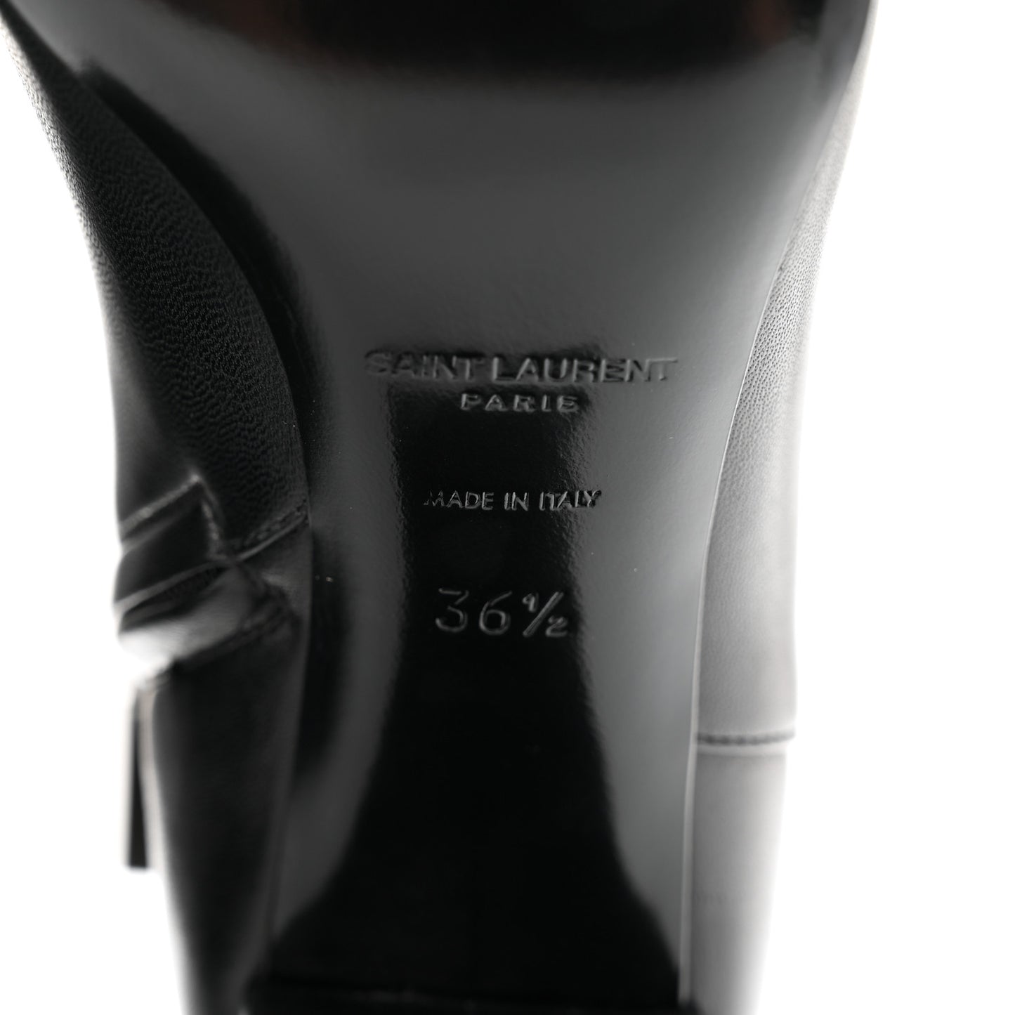 Nappa Vendome Loulou Ankle Zip Boot 36.5 Black