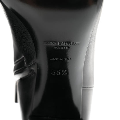 Saint Laurent Nappa Vendome Loulou Ankle Zip Boot 36.5 Black 6 of 9