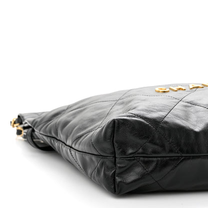 Chanel Shiny Calfskin Quilted Small Chanel 22 Black 10 of 12